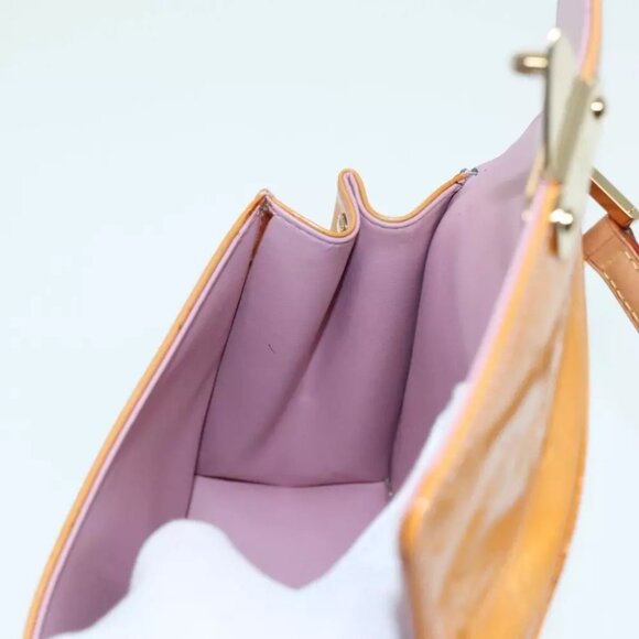 LOUIS VUITTON Vernis Spring Street Hand Bag Marshmallow Pink M91033 Auth - Picture 10 of 16